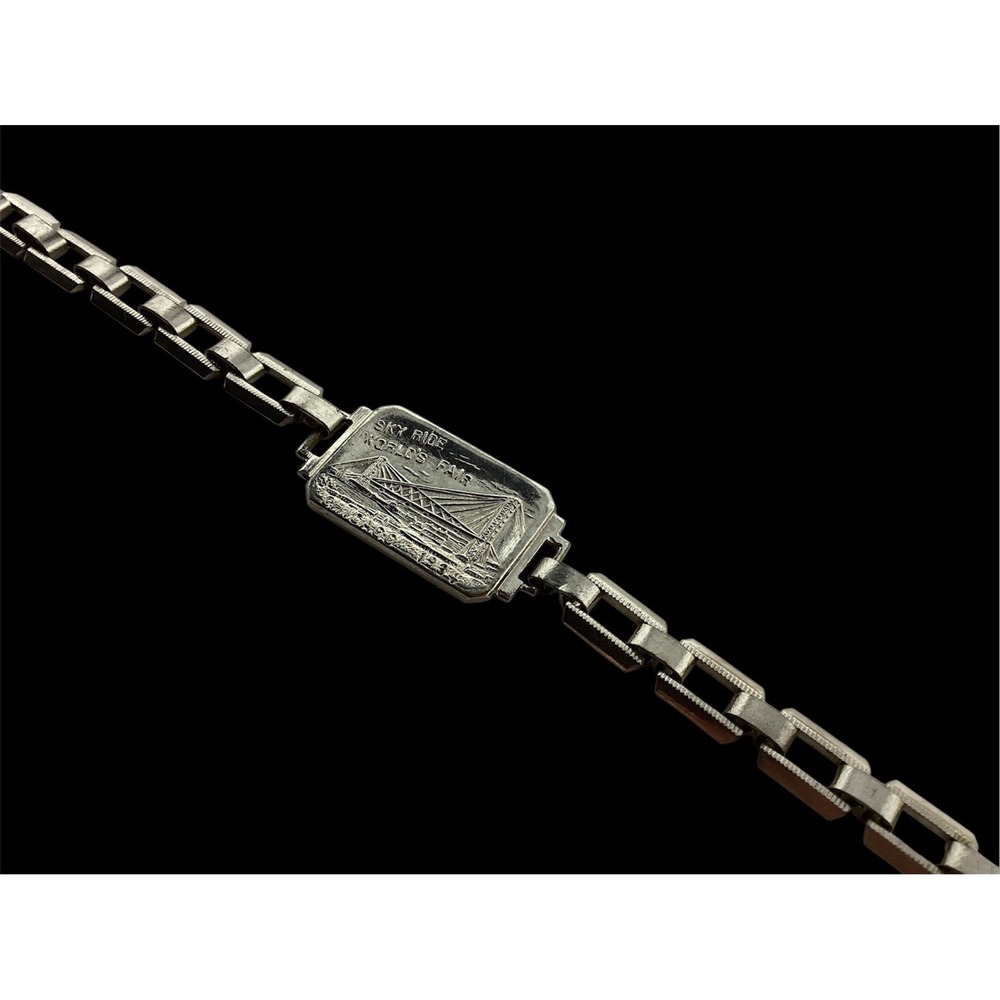 Vintage 1934 World's Fair Chicago Souvenir Bracelet Sky Ride Child's Size 6"